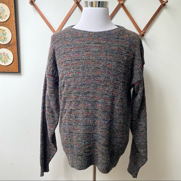 Vintage Other - Vintage Mondo Wool Textured Sweater Made In Italy